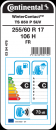 Continental WinterContact TS 850 P SUV 255 / 60 R17 106H