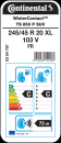 Continental WinterContact TS 850 P SUV 245 / 45 R20 103V XL
