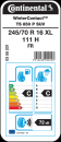 Continental WinterContact TS 850 P SUV 245 / 70 R16 111H XL